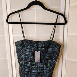 Lucy Paris  Cropped style Corset Top, Back Stretch Rouching