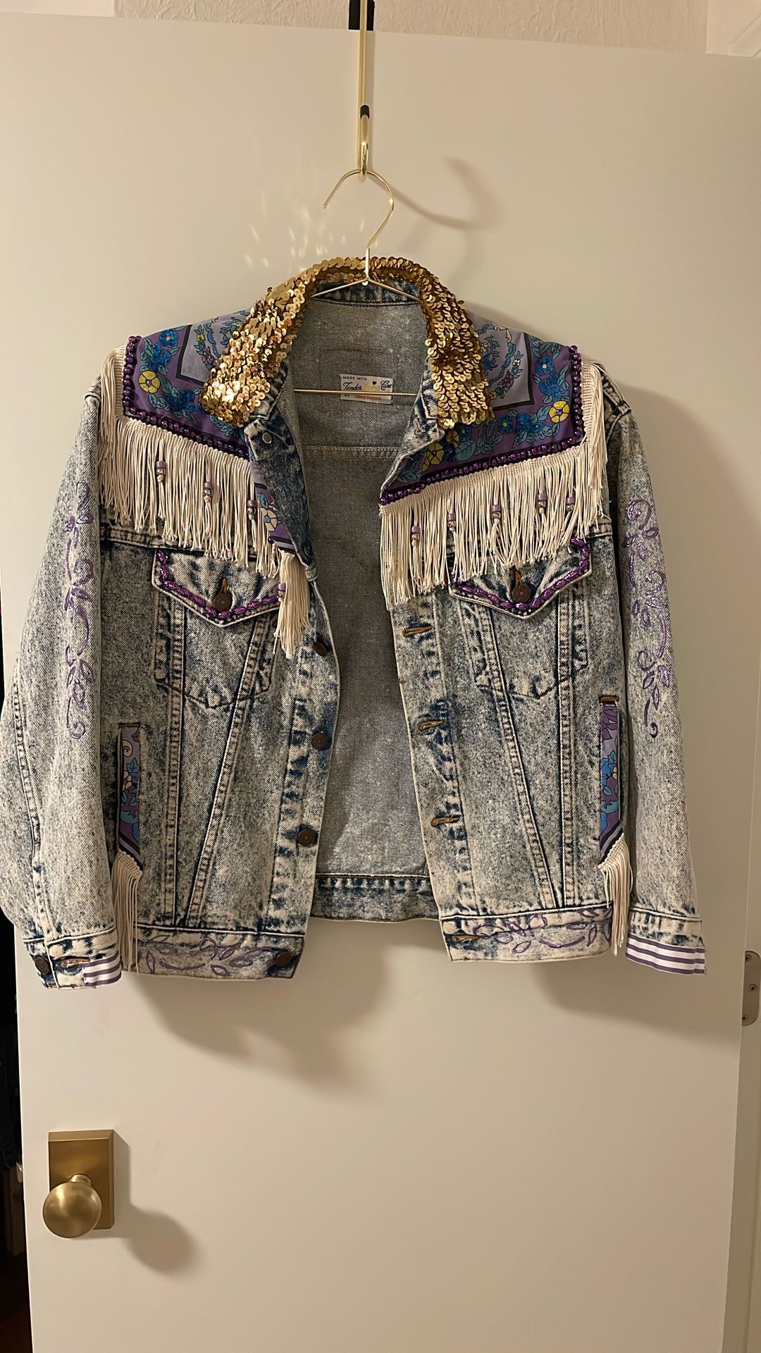 Halloween Jean Jacket. Cowgirl