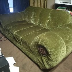 Antique Olive Green Chair