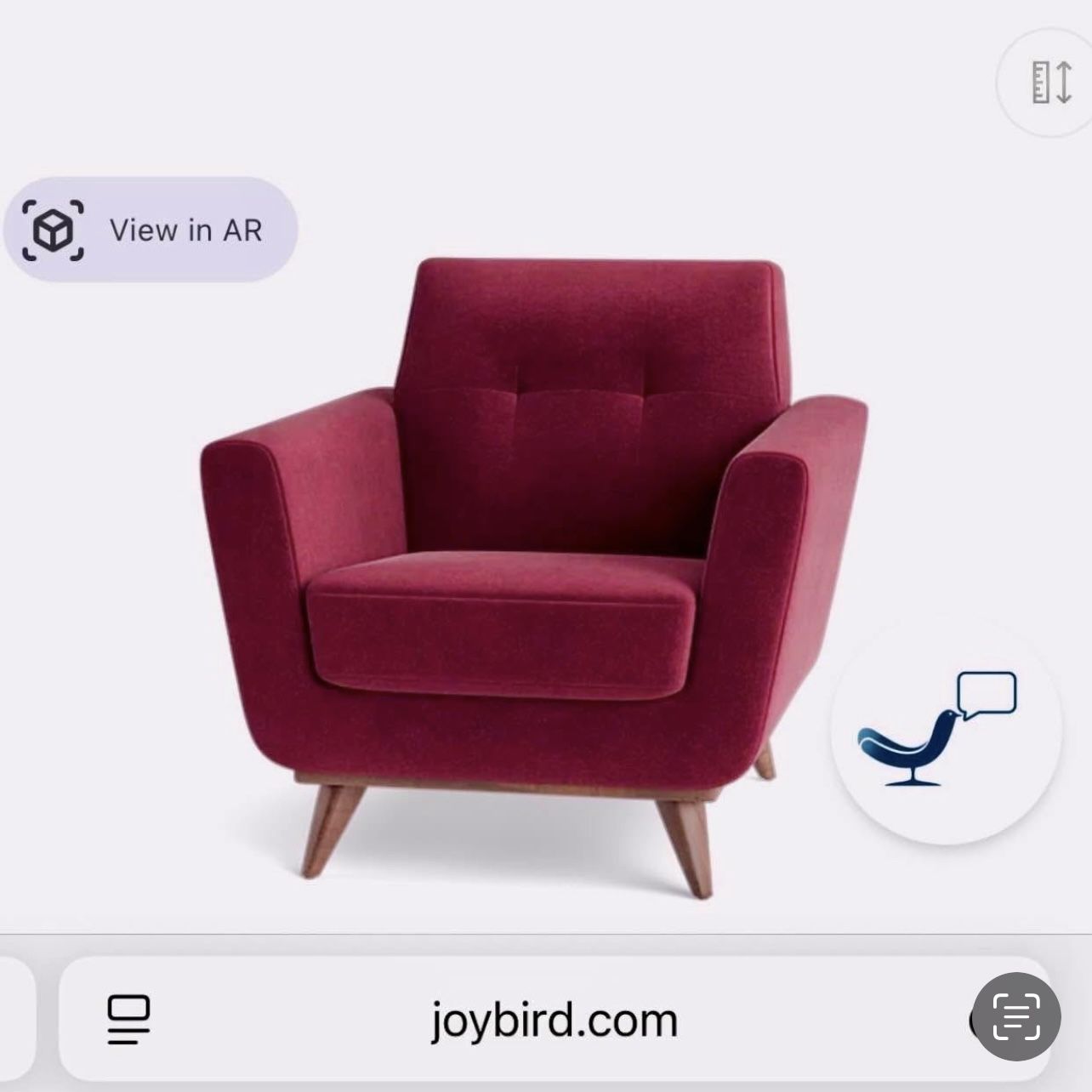 Free Delivery! NEW! Joybird Sofa Chair, Living Room Accent Armchair (Retail $1,000+tax)