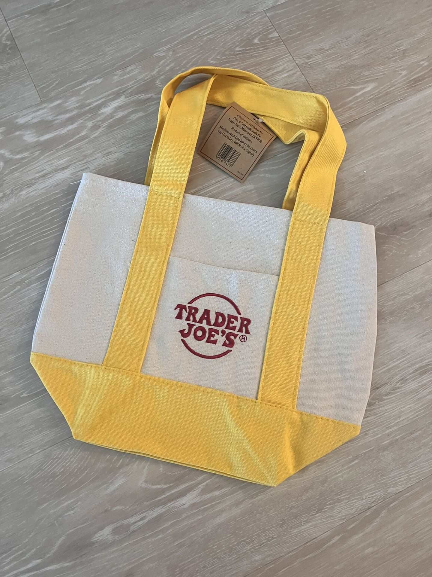 Trader Joe Mini Canvas Tote Bag