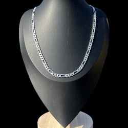 Sterling Silver Figaro Chain 20” (5.5mm)