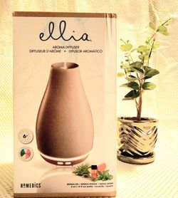 Ellia Blossom Aroma Diffuser, Grey, Portable Oil Diffuser , Stylish Aromatherapy Diffuser for P