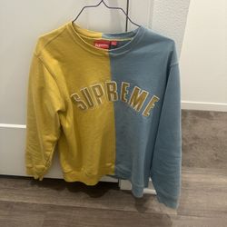 Supreme Mustard Split Crewneck