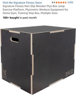 Wooden Plyometric Exercise Jump Box