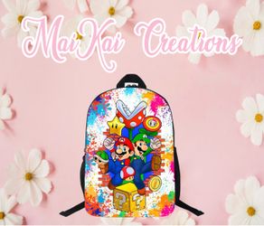Mario brother custom backpack