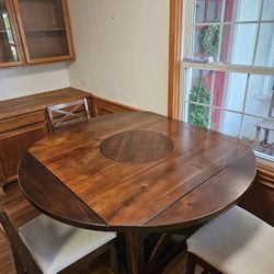 High Top Expandable Dining Table & Chairs