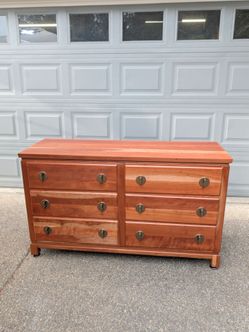 Vintage Crawford Furniture Natural Cherry Dresser
