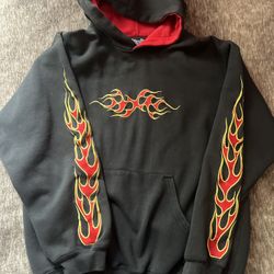 Flames Sapphire Y2k Hoodie