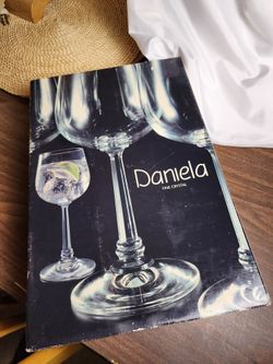 Vintage Saxony Crystal "Daniela" Goblets - Set of 6 (Made in Germany)