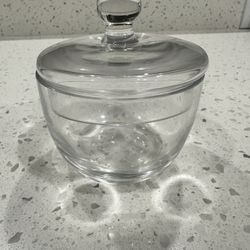 Sugar/ honey glass container with lid 