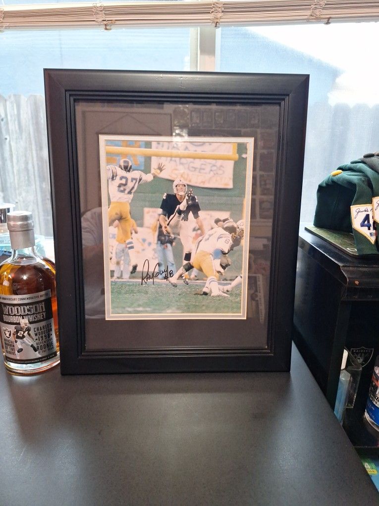 Ray Guy Signed 8x10 Oakland Raiders