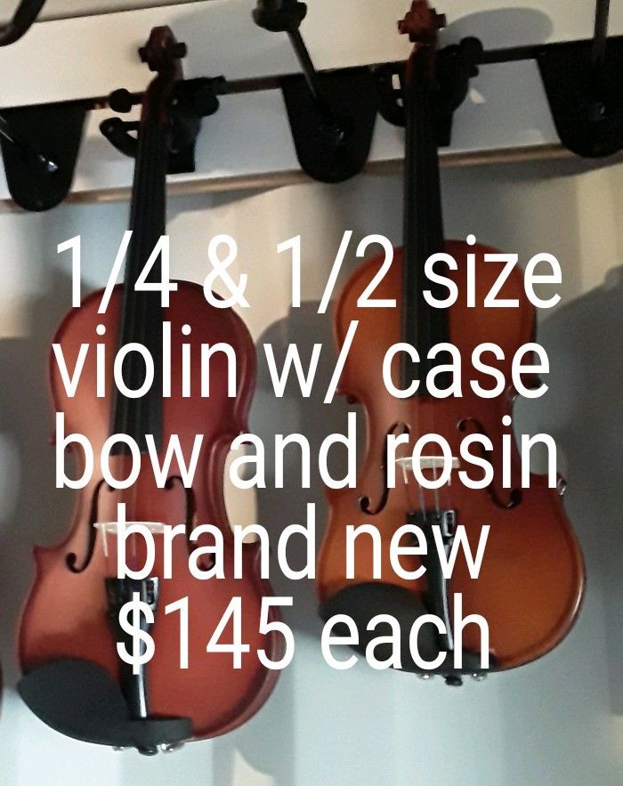 Your Choice $145 Each, Brand New Violin
