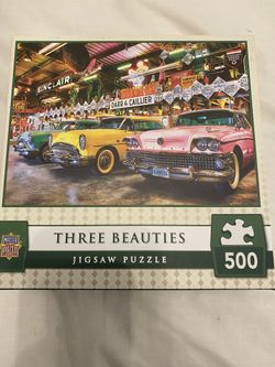 500 Piece Classic Cars Puzzle