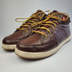 Levi's Men's Barstow Burnish II Sports Sneakers Brown Size 9.5 