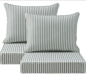 Unimatta Outdoor Patio Chair Cushions Set, 24" x 24", Set of 2