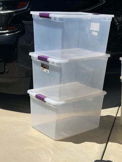 Sterilite 66 qt storage bins