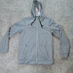 Nike Therma Fit Full Zip Hoodie Mens Size Medium Gray Athletic Training Fitness