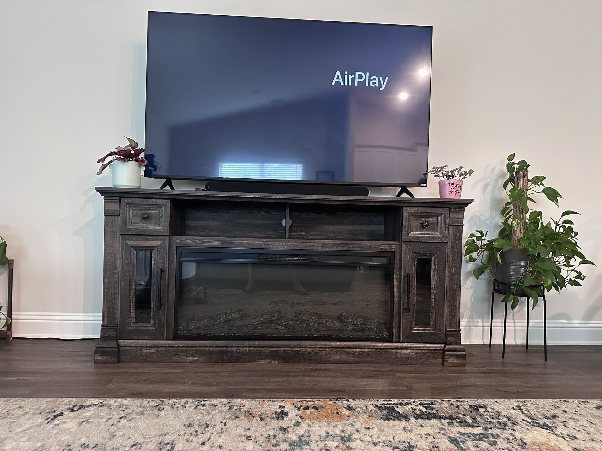 Electric Fireplace TV Stand (TV NOT INCLUDED)