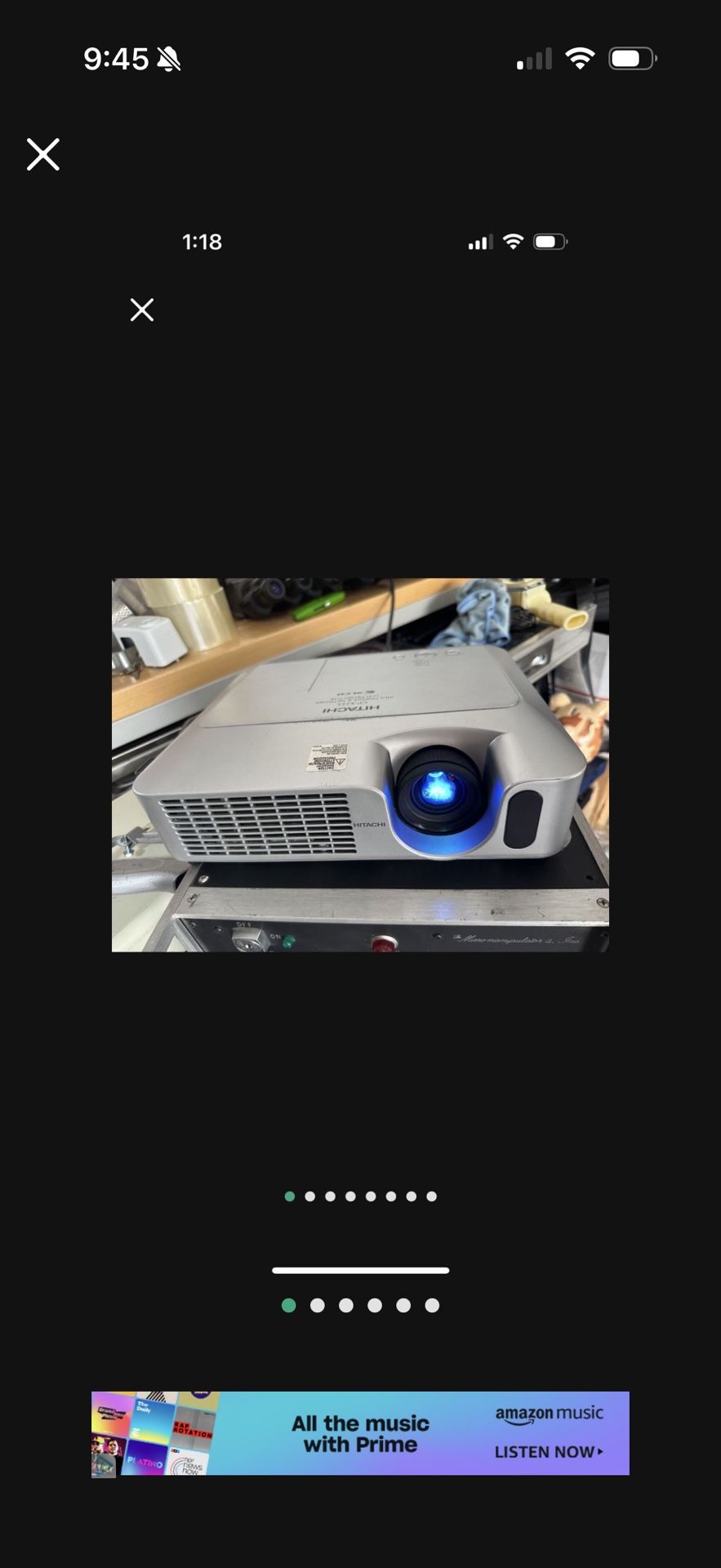 HITACHI PROJECTOR CP-X255