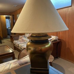 Mid Century Brass Lamp / Estate Sale Olympic Manor 