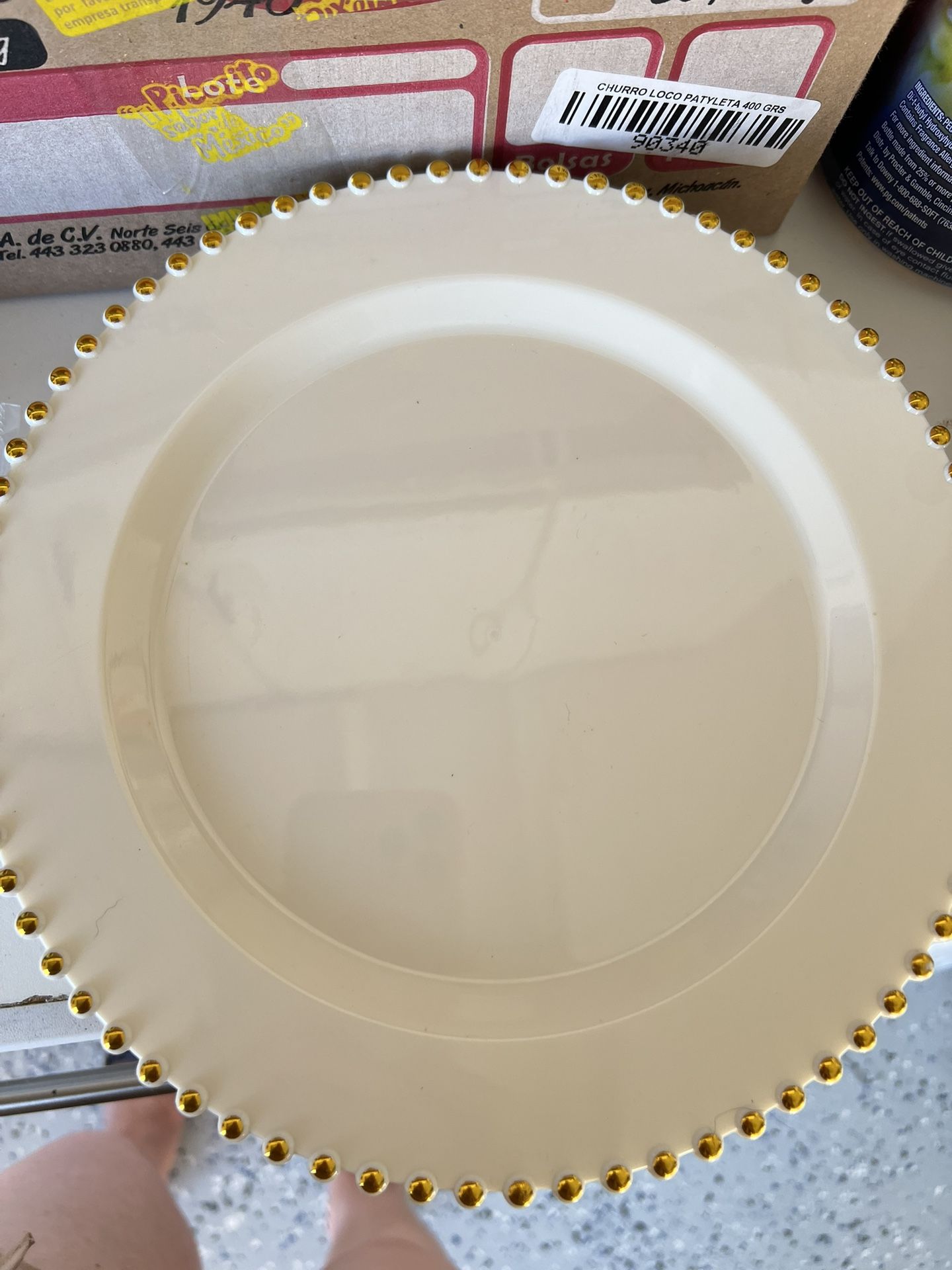 Decorative Plastic Food Plates