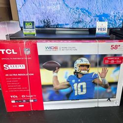 58” TCL Smart 4k Led Uhd Tv 