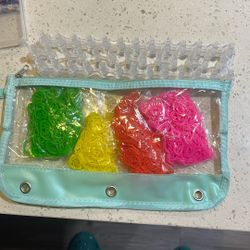 Rubber Bands And A Bracelet Loom