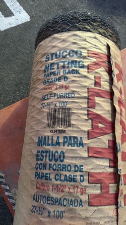 Stucco paper back