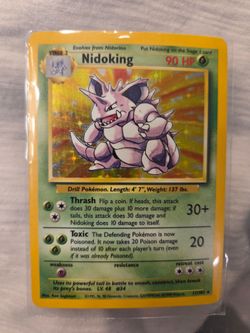 Nidoking 011/102 Holo Rare Base Set 1999 HP