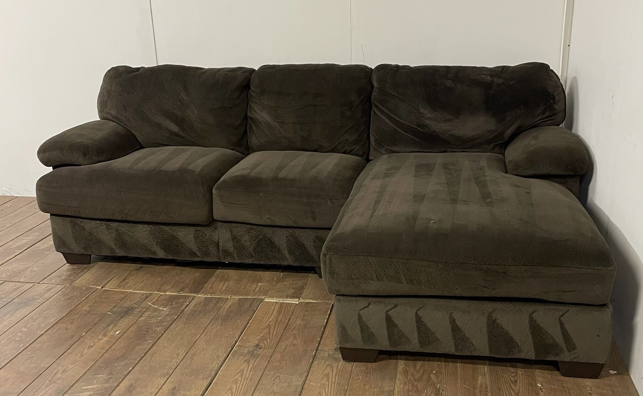 Brown 2 Piece Sectional W/ Delivery 