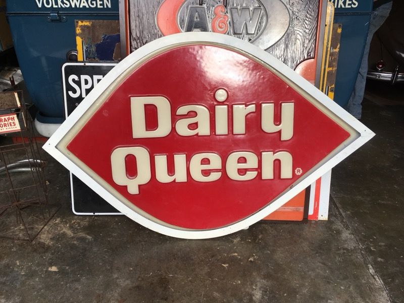 Vintage Dairy Queen sign 58x39