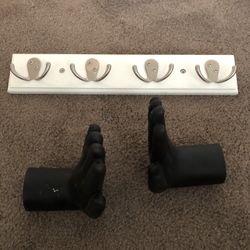 Coat Rack And Book Ends