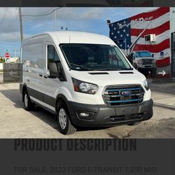 🚨 ELECTRIC WORK VAN – SAVE MONEY DAILY 🚨
🔋 2023 Ford E-Transit 350 Mid-Roof Cargo Van
If you’re running local routes, service calls, or deliveries…