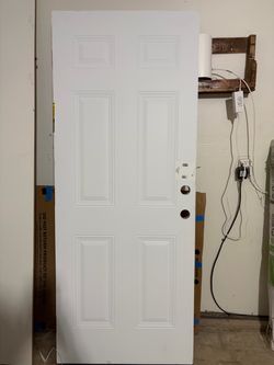 White 6-Panel Interior Door Slab