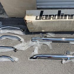 Vintage NOS Jardine 4:2 Turndown Exhaust Muffler Honda Gold wing 