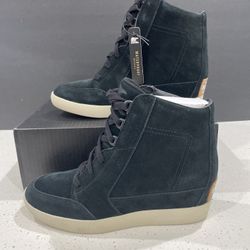 Sorel Wedge Boot Suede Leather Sz 10