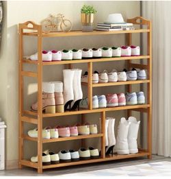 bamboo shoe rack