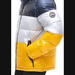 Tommy Hilfiger Pearlized Yellow/Navy Coat