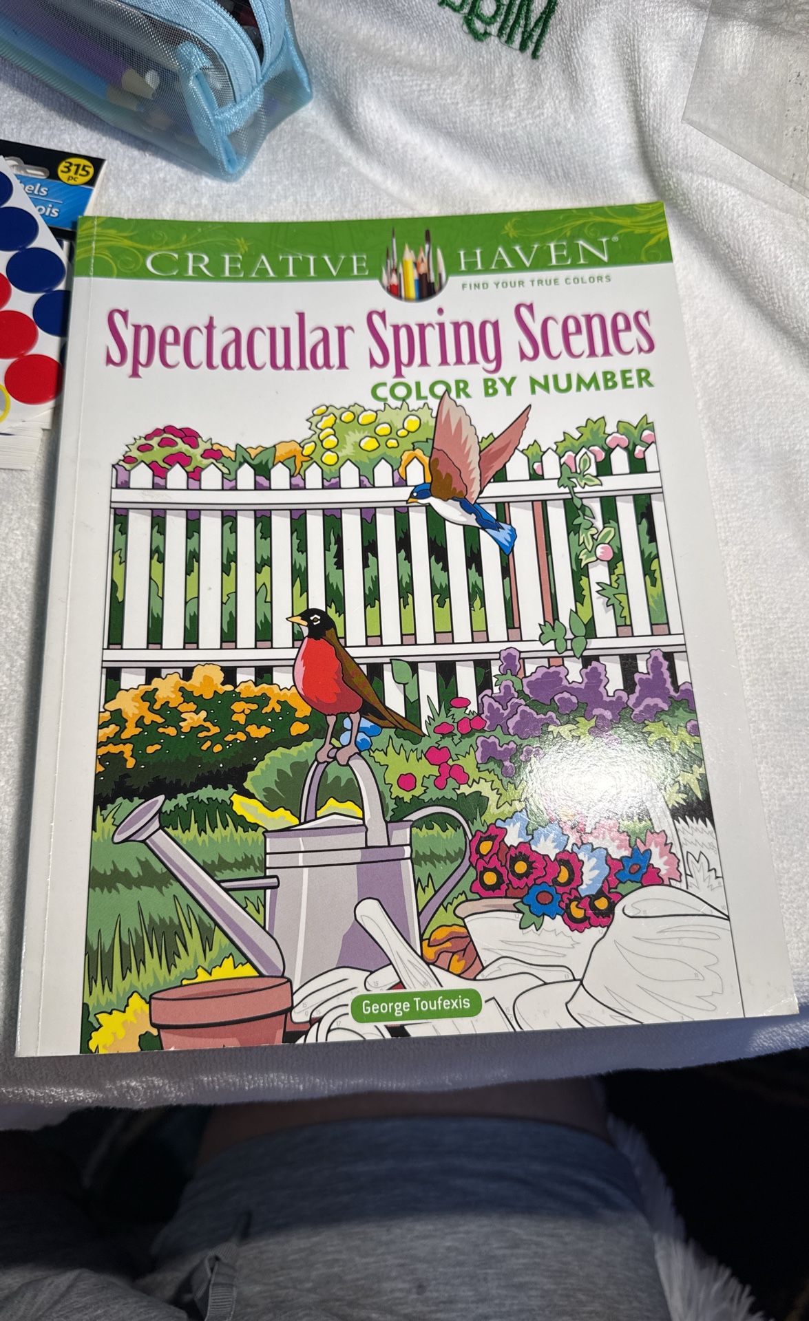Coloring Book Spring Scenes