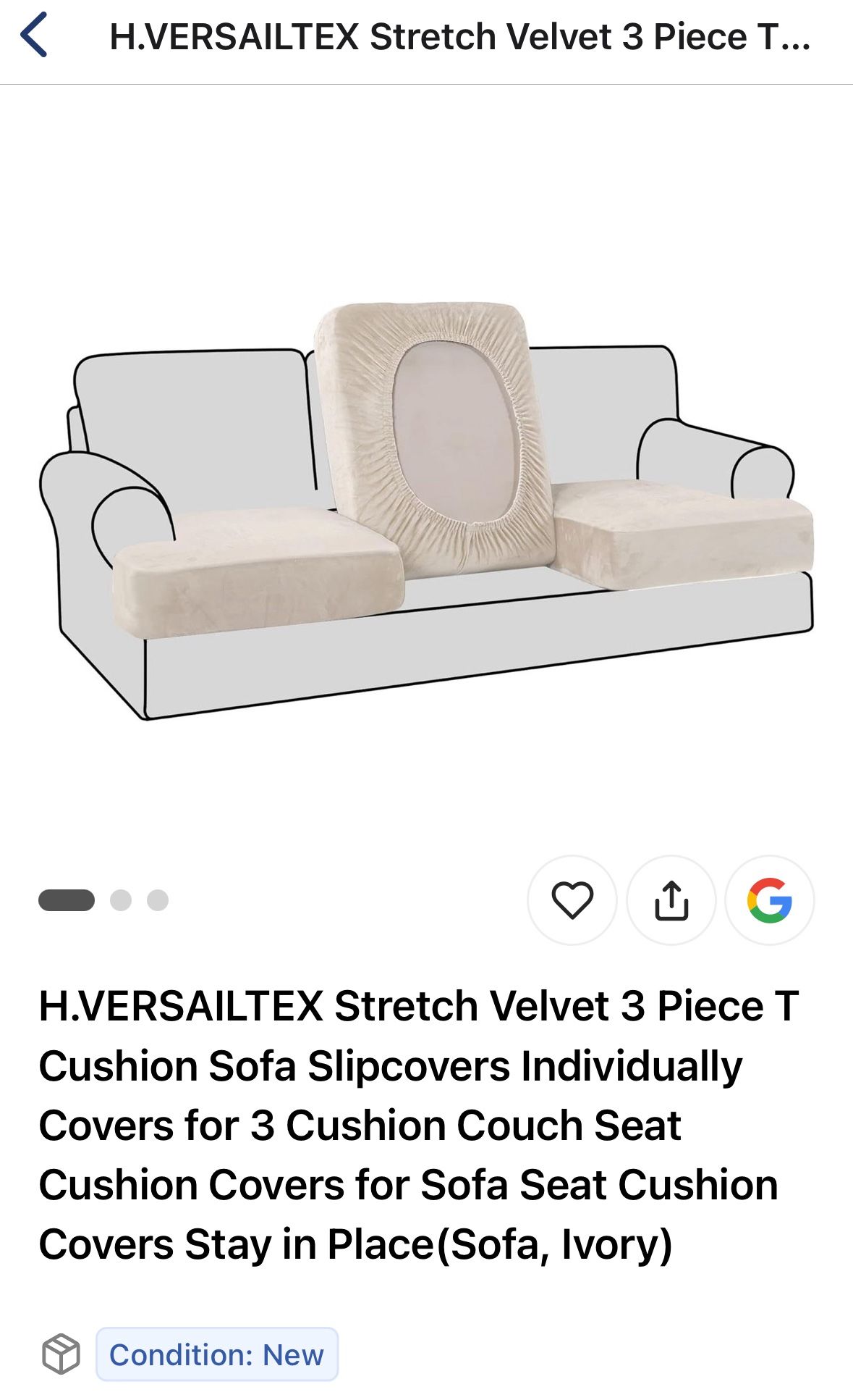 3 Piece Sofa Slipcovers