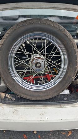Motorcycle Spoke Wheel with Tire 130/90-16