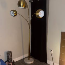 West Elm Lamp With Marble Base 