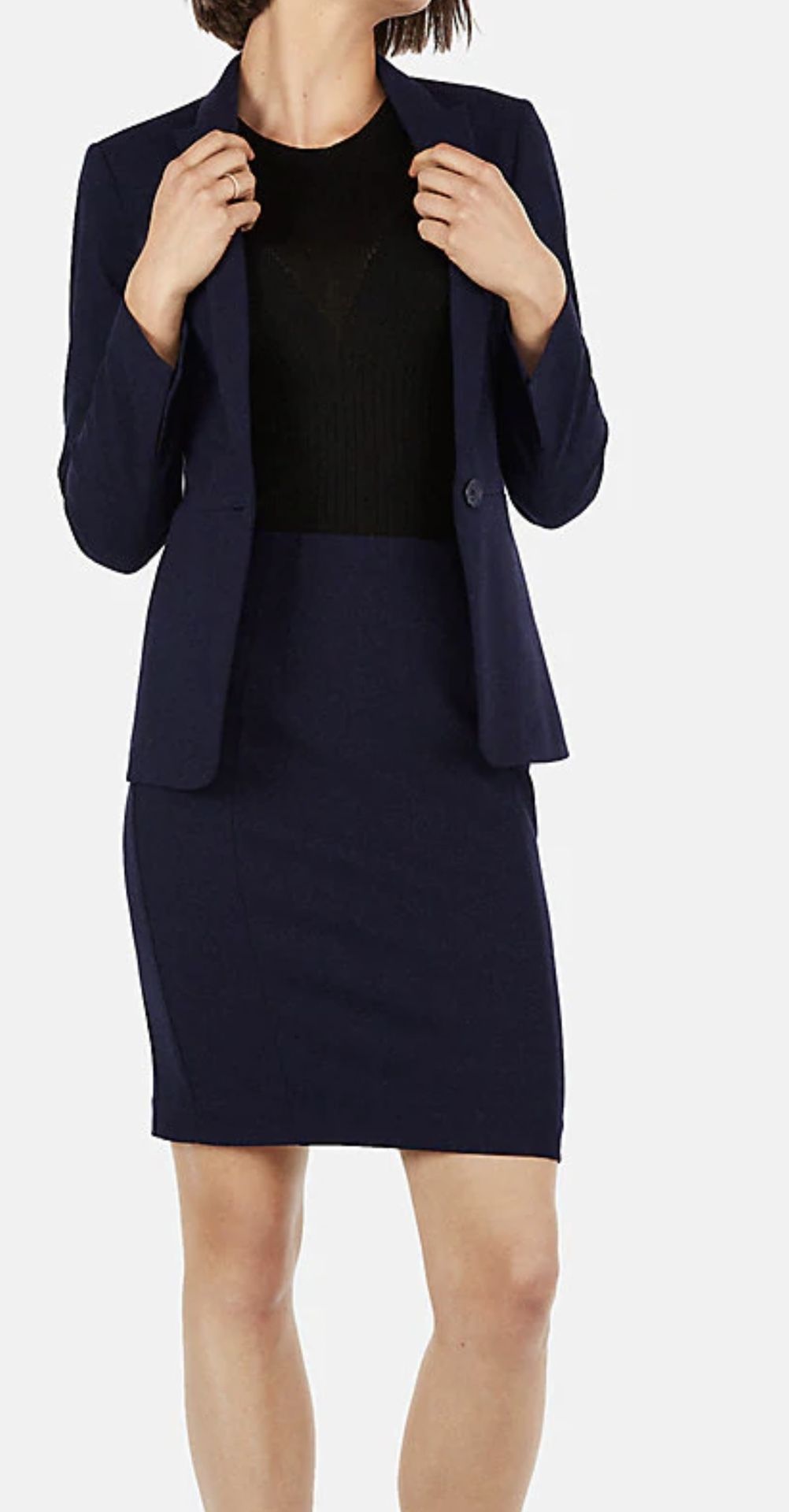 Express Women’s Navy Blue Two Piece Suit