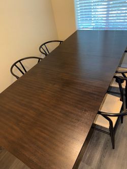 Authentic Wood dining Table Brown