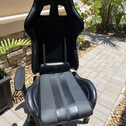 Black Gaming Chair Only One Armrest 