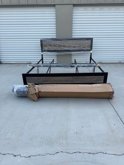 King Bed Frame with mattress