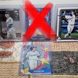 Hyeseong Kim Dodgers Rookie Cards Topps Baseball Cards 