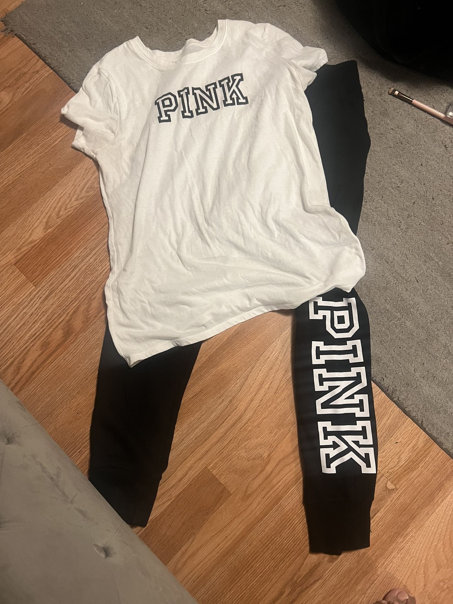 Pink Joggers And Top Medium