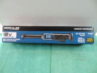 HERCULES 1/4 “ Extended Reach 12v Cordless Ratchet Wrench